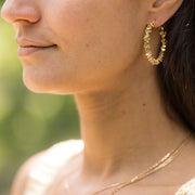 boucles cléophée créoles torsadées plaquées or